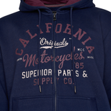 KAM California Zip Thru Hoody