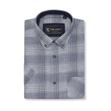 KAM Short Sleeve Check Shirt