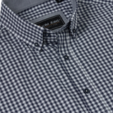 KAM Short Sleeve Gingham Check Shirt