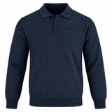 Charles Norton Harrison 3-Button Polo Sweater