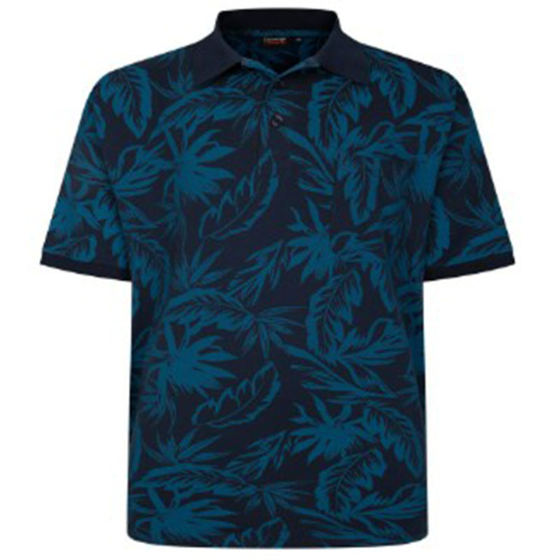 Espionage Leaf Print Polo Shirt