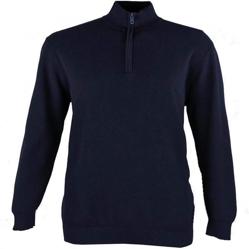 Espionage Half Zip Cotton Jumper