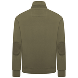 KAM Zip Thru Jaquard Sweat Top
