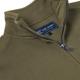KAM Zip Thru Jaquard Sweat Top
