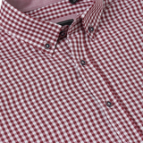 KAM Short Sleeve Gingham Check Shirt