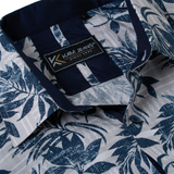 KAM Short Sleeve Floral Print Shirt