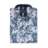 KAM Short Sleeve Floral Print Shirt