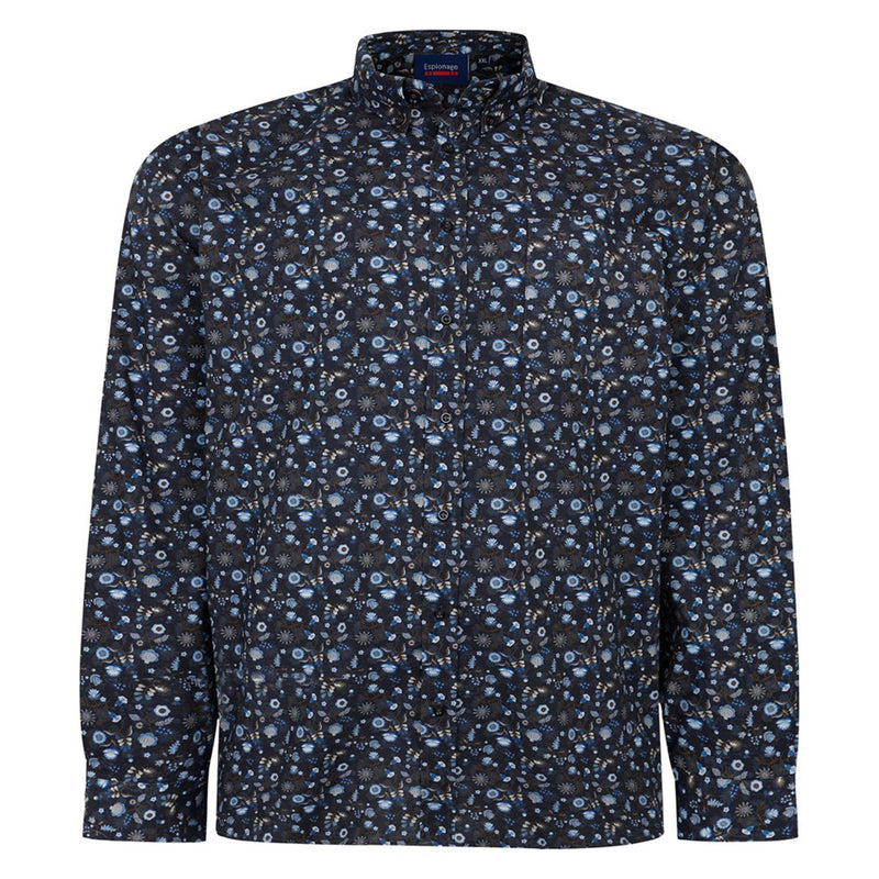 Espionage Long Sleeve Floral Shirt