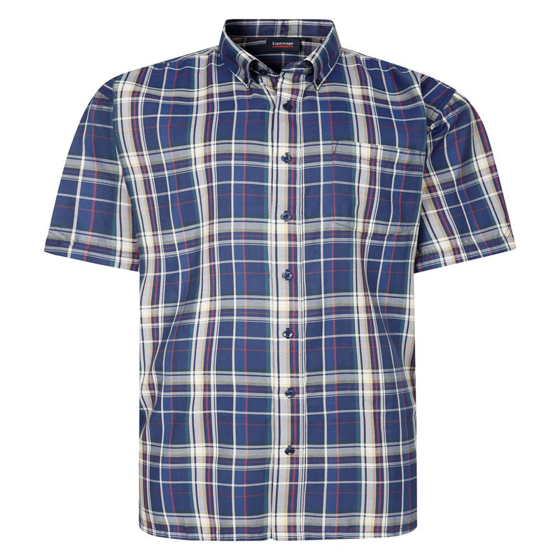 Espionage Short Sleeved Check Shirt