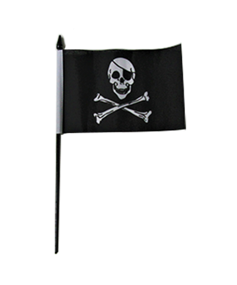Skull and Crossbones Small Table Flag