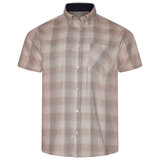 KAM Short Sleeve Check Shirt