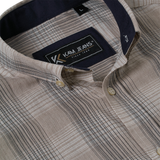KAM Short Sleeve Check Shirt