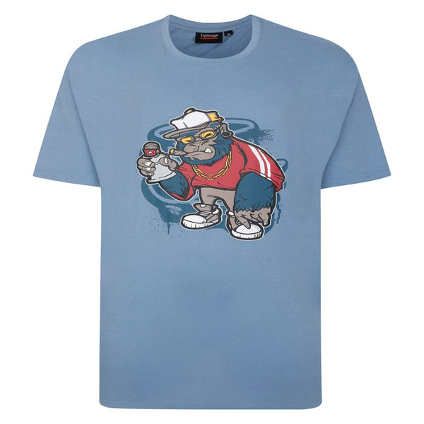 Espionage Graffiti Graphic Print T-Shirt