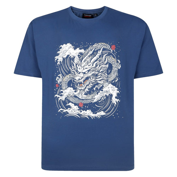 Espionage Dragon Print T Shirt