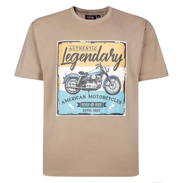 Espionage Mototrcycle Print T Shirt