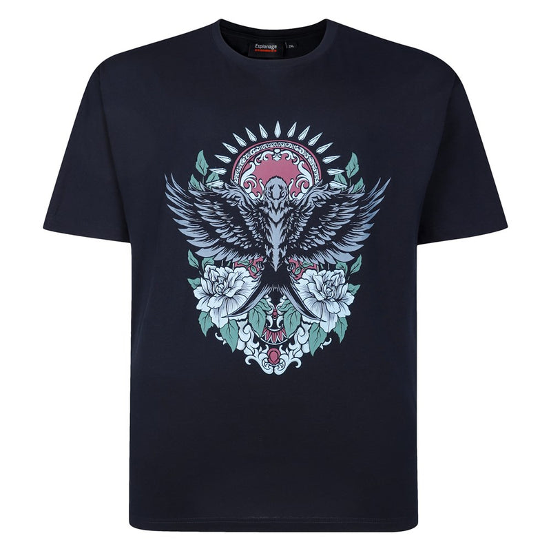Espionage Tiger Swallow Print T-Shirt