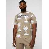 KAM California Palm Print T-Shirt