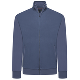 KAM Zip Thru Jaquard Sweat Top