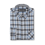KAM Mens Long Sleeve Flannel Check Shirt
