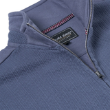 KAM Zip Thru Jaquard Sweat Top