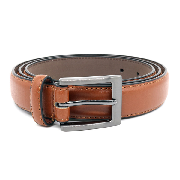 D555 Tan Bonded Leather Belt