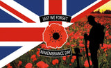 3ft x 2ft 'Lest We Forget' Flag