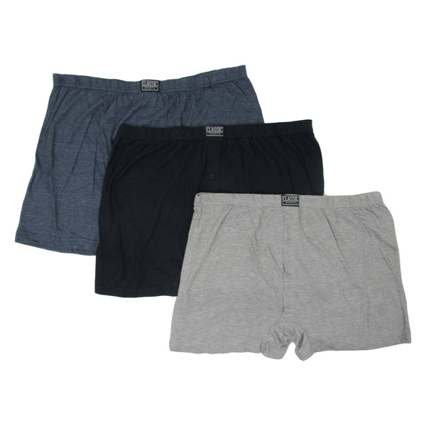 Jersey Plain Boxers (Pack of 3)