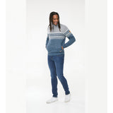 D555 Fair Isle Knit 1/4 Zip Jumper