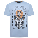 KAM Mens Ride Fast Dog Graphic T-Shirt