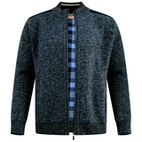 D555 Knitted Zip Up Fleece Cardigan Cardigan