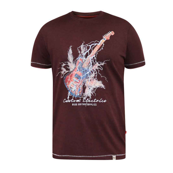 D555 Lightning Bolt Guitar T-Shirt