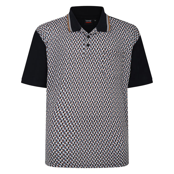 Espionage Geometric Printed Polo Shirt