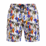 KAM Surf Palm Print Mens Stretch Swim Shorts