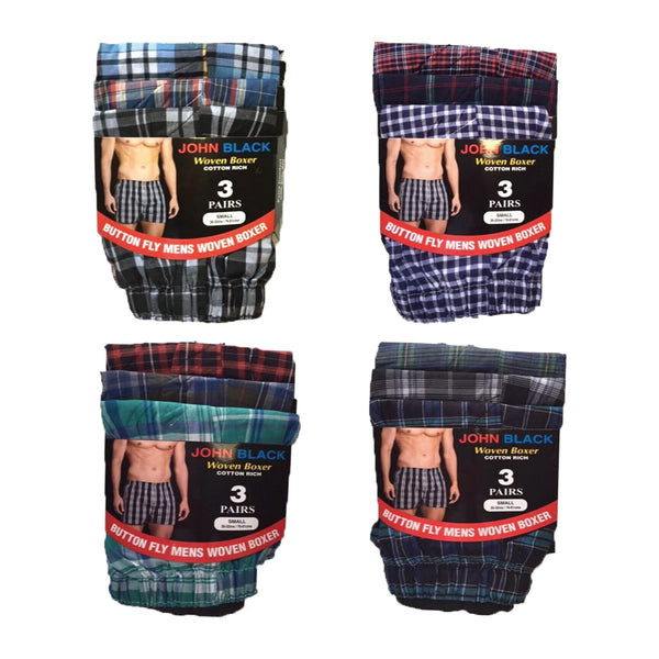 John Black Boxers (Pack of 3)