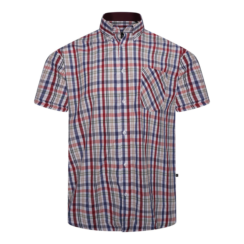 KAM Short Sleeve Check Shirt