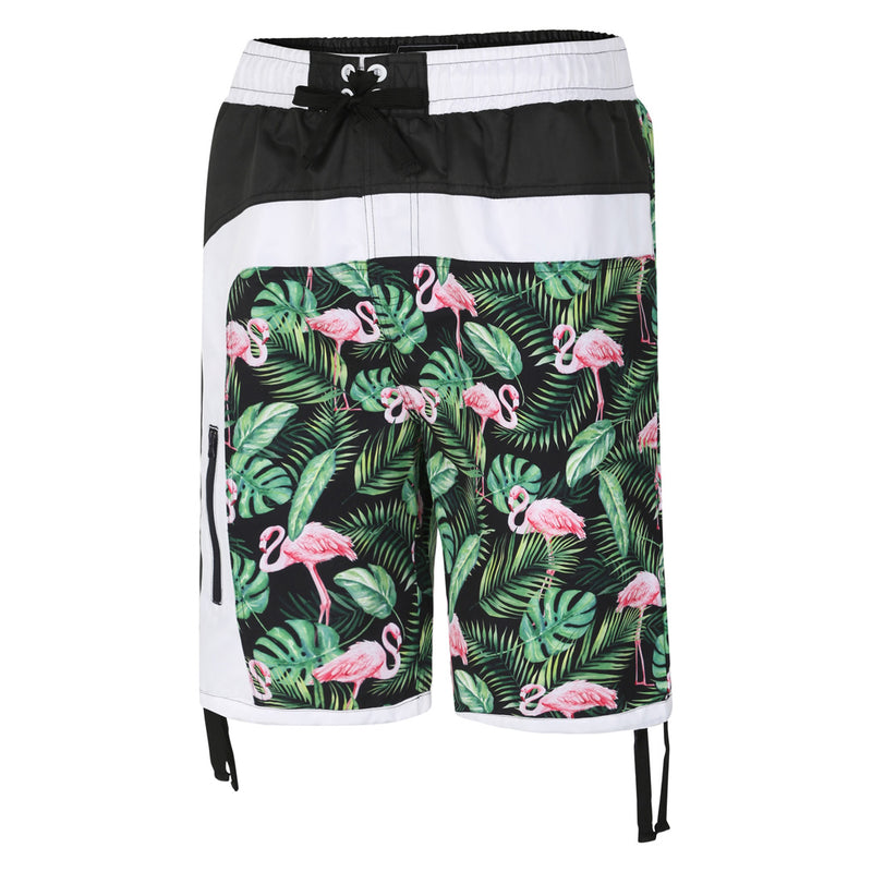 KAM Flamingo Print Board Shorts