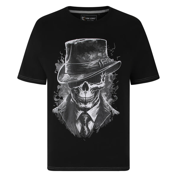 KAM Gentleman Skull Print T-shirt