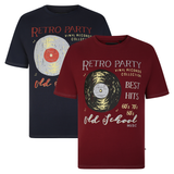 KAM Retro Party Print T-Shirt