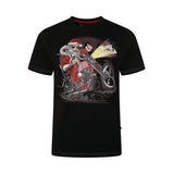 KAM Santa Biker Print T-Shirt