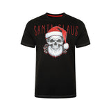 KAM Santa Claus Skull Print T-Shirt