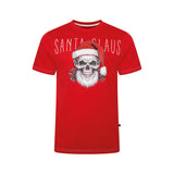 KAM Santa Claus Skull Print T-Shirt