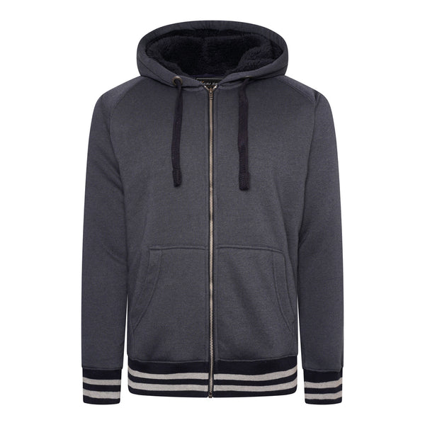 KAM Zip Up Sherpa Hoodie