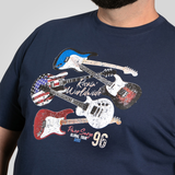 D555 Guitar Print T-shirt