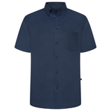 KAM Short Sleeve Button Down Textured Shirt