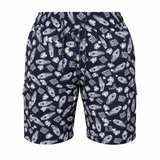 KAM Geo Surf Print Mens Stretch Swim Shorts