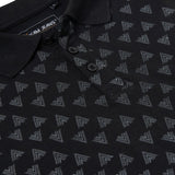 KAM Arrow Print Jersey Polo Shirt