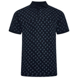 KAM Arrow Print Jersey Polo Shirt