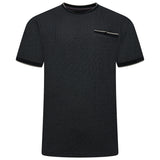 KAM Dobby Pique Crew Neck Tipped T-Shirt