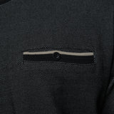 KAM Dobby Pique Crew Neck Tipped T-Shirt