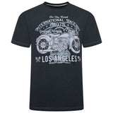 KAM LA Raceway Printed Graphic Marl T-Shirt